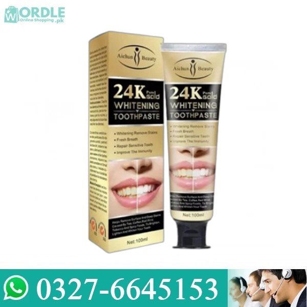 24k Gold Whitening Toothpaste in Pakistan