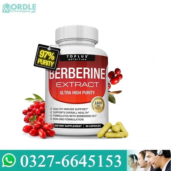 Toplux Nutrition Berberine Extract Capsules in Pakistan