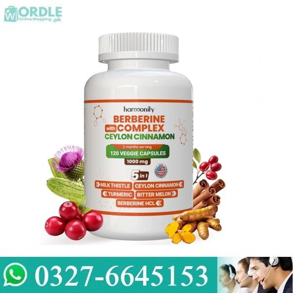 Harmonify Berberine With Ceylon Cinnamon Capsules in Pakistan