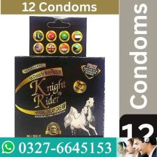  Knight Rider Delay Cream+Condoms Complete Box 12 Pcs